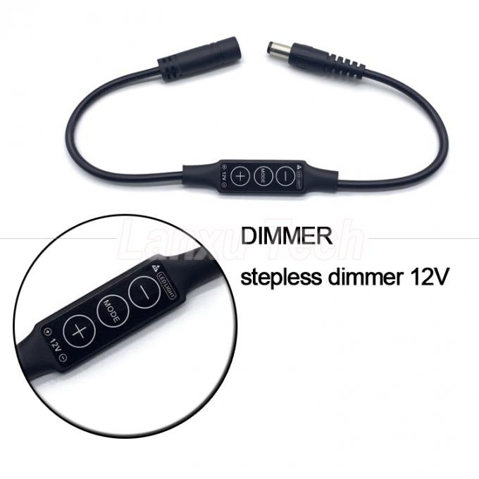 ステップレスライト 男性から女性DCバレルジャック 5.5x2.1mm 5.5x2.5mm 3.5x1.35mm LEDランプストリップ用ケーブルディマー 0