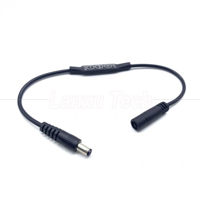 ステップレスライト 男性から女性DCバレルジャック 5.5x2.1mm 5.5x2.5mm 3.5x1.35mm LEDランプストリップ用ケーブルディマー 1