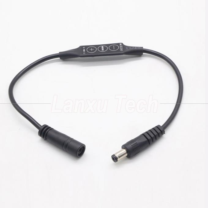 ステップレスライト 男性から女性DCバレルジャック 5.5x2.1mm 5.5x2.5mm 3.5x1.35mm LEDランプストリップ用ケーブルディマー 4