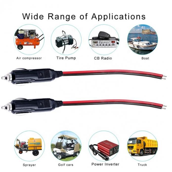 12V 24V 15A フィューズ 自動車のタバコの点灯器 男性プラグ 5