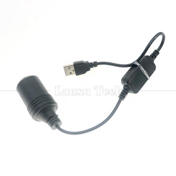 セットアップ 充電器 USB A 男性 5V から 12V 車用タバコ点灯器ソケット 女性変換ケーブル 5