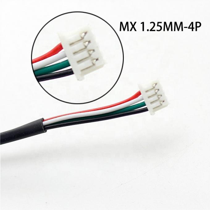 カスタム4ピンデュポン 2.54mmからモレックス 1.25mmピッチコネクタワイヤーハーネスアセンブリケーブル 2