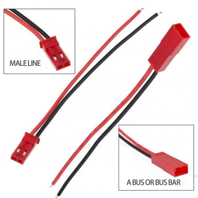 22AWG 男性 女性 JST SYP 2 PIN コンネクタワイヤーケーブル LEDランプストリップ RCおもちゃ ヘリコプター 1