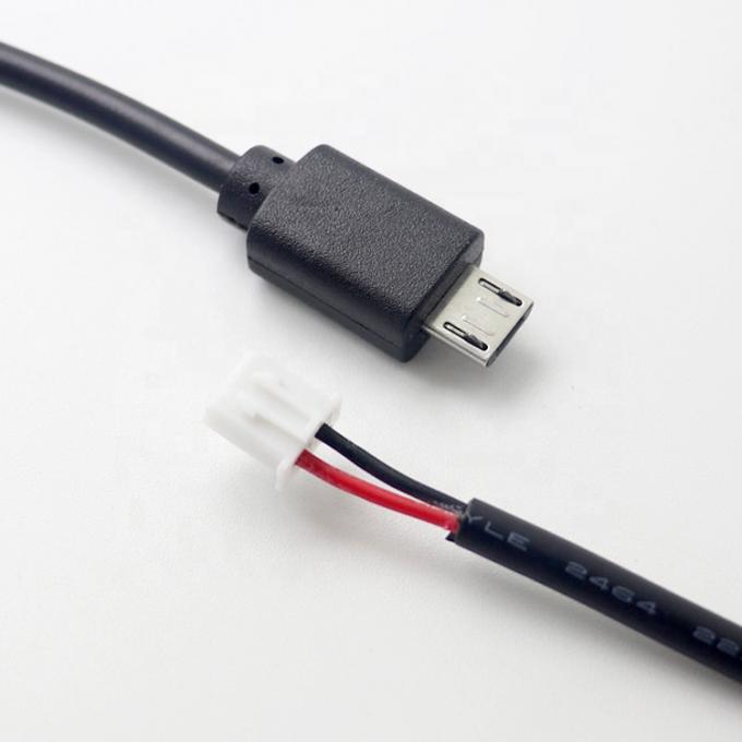 オーダーメイド 10cm 30cm 0.5m 1m マイクロB 5Pから2P JST XH 2.54mm 接続ケーブル 0