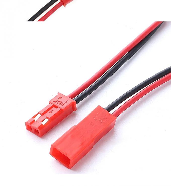 22AWG 男性 女性 2 PIN JST SYP RCY プラグ接続器 裸の端のピッグテールワイヤリードケーブル 2