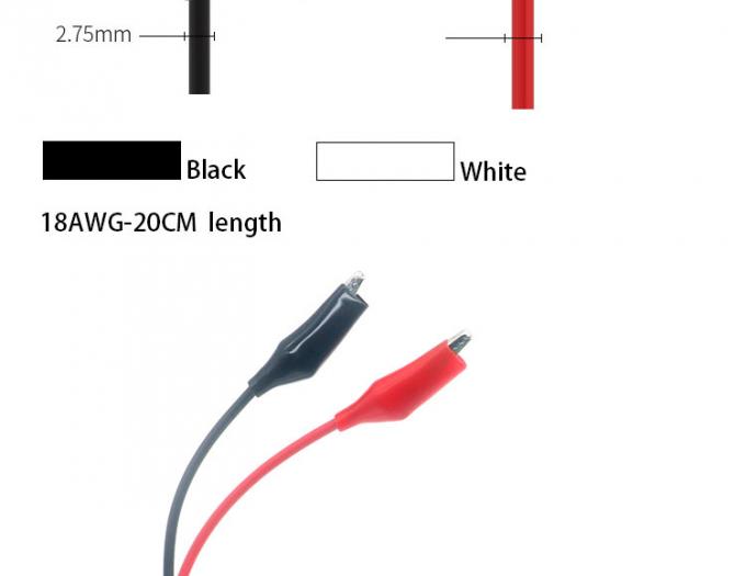 12V 赤 黒 アリガター クリップ バッテリーケーブル 3