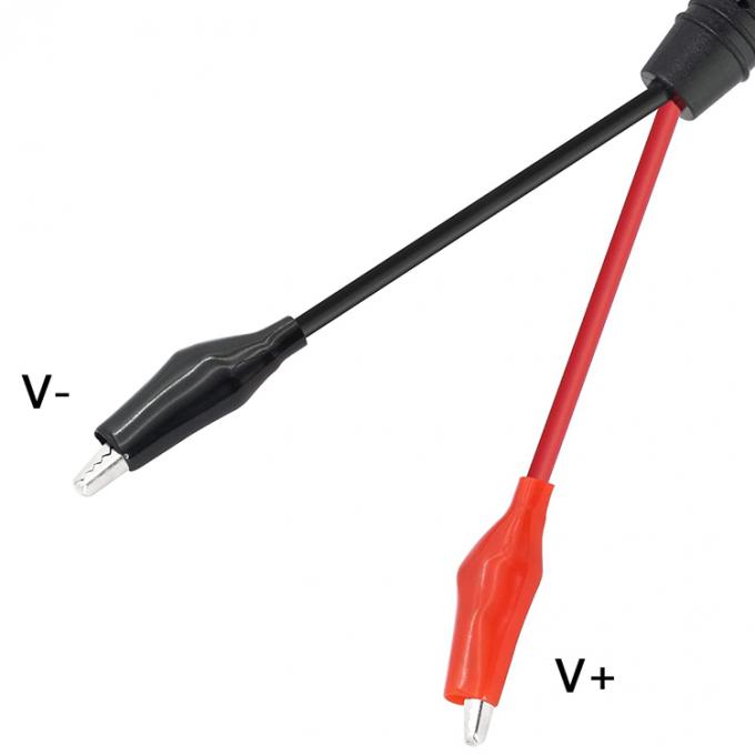 2.1mmx5.5mm 12V DC 男性ジャックからアリガターのクリップ電源ケーブルコネクタ CCTVセキュリティカメラ照明 3