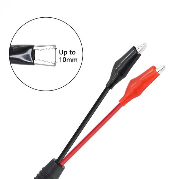 2.1mmx5.5mm 12V DC 男性ジャックからアリガターのクリップ電源ケーブルコネクタ CCTVセキュリティカメラ照明 4