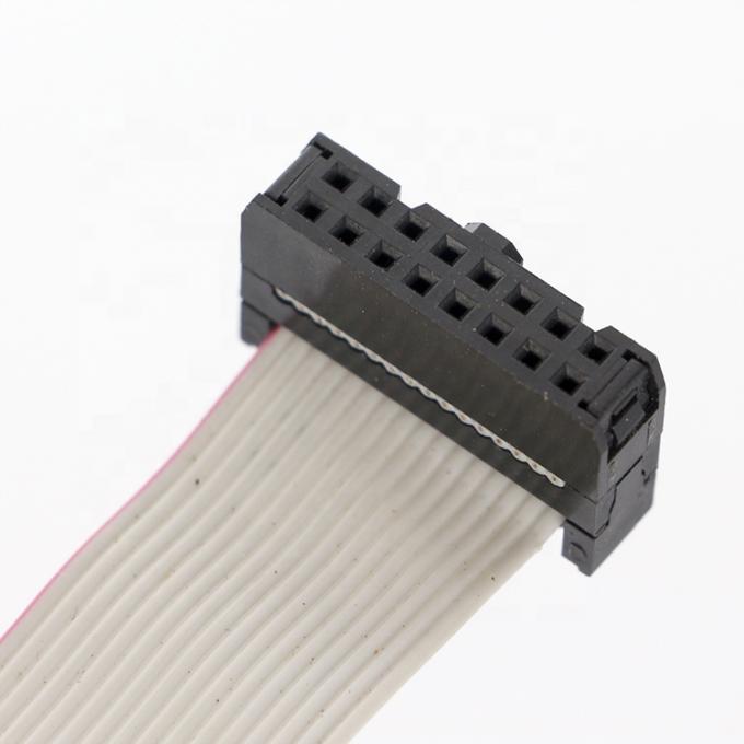10PIN 20PIN 40IN 女性から女性へのソケット 2.54mm フラット IDC リボンケーブル 2