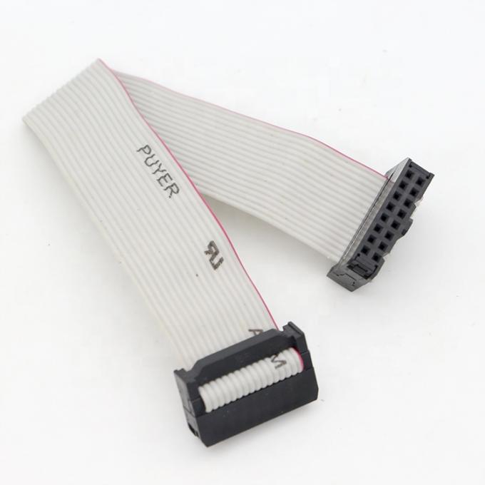10PIN 20PIN 40IN 女性から女性へのソケット 2.54mm フラット IDC リボンケーブル 4