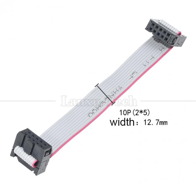 6 8 10 12 14 16 18 20 24 26 30 32 34 40 50 60 64 PIN 1.27mmピッチIDC 2.54mm2.0mmコネクタ グレーフラットリボンワイヤーケーブル 7