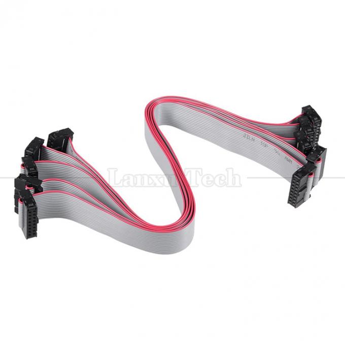 6 8 10 12 14 16 18 20 24 26 30 32 34 40 50 60 64 PIN 1.27mmピッチIDC 2.54mm2.0mmコネクタ グレーフラットリボンワイヤーケーブル 13