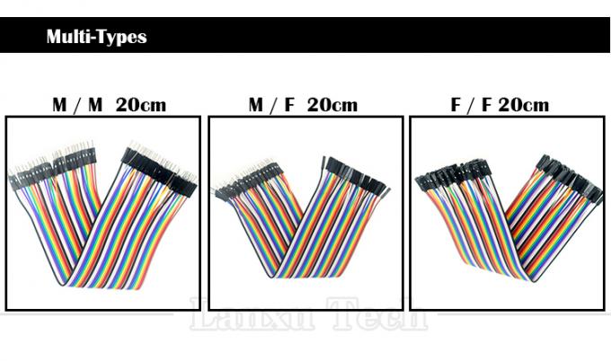 10cm 20cm 30cm 女性から女性へ 男性から男性へ 40ピンデュポンコネクタ ブレッドボード GPIO ジャンパーワイヤー アードゥイノ ラズベリーパイ 1