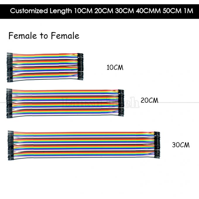 10cm 20cm 30cm 女性から女性へ 男性から男性へ 40ピンデュポンコネクタ ブレッドボード GPIO ジャンパーワイヤー アードゥイノ ラズベリーパイ 6