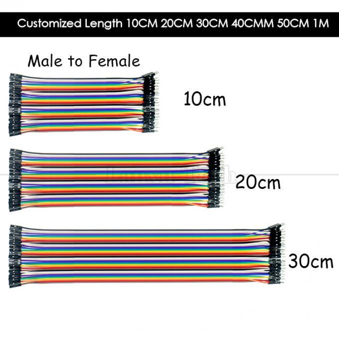 10cm 20cm 30cm 女性から女性へ 男性から男性へ 40ピンデュポンコネクタ ブレッドボード GPIO ジャンパーワイヤー アードゥイノ ラズベリーパイ 8