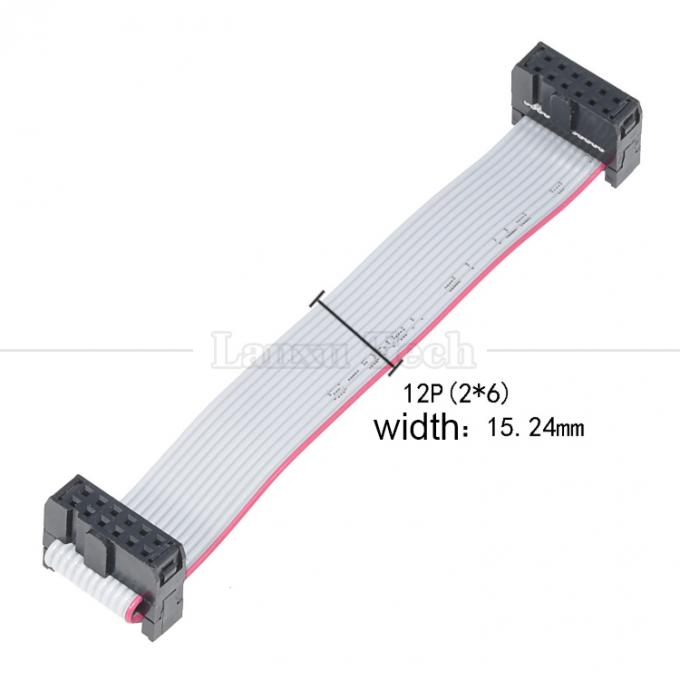 6 8 10 12 14 16 18 20 24 26 30 32 34 40 50 60 64 PIN 1.27mmピッチIDC 2.54mm2.0mmコネクタ グレーフラットリボンワイヤーケーブル 8