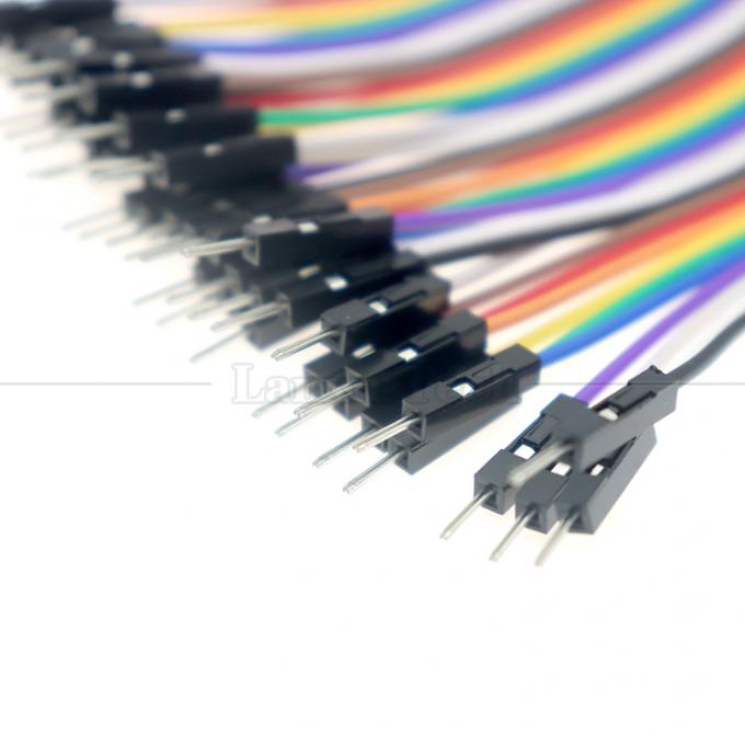 10cm 20cm 30cm 40ピン 男性から男性へ 女性から女性へ デュポント GPIO ブレッドボード レインボー リボン ジャンパーワイヤー ラズベリーパイ用ケーブル 3