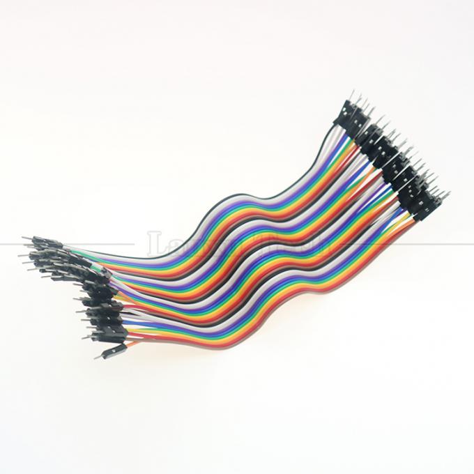 10cm 20cm 30cm 40ピン 男性から男性へ 女性から女性へ デュポント GPIO ブレッドボード レインボー リボン ジャンパーワイヤー ラズベリーパイ用ケーブル 5