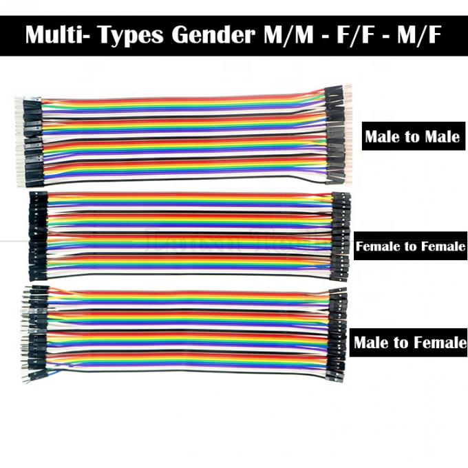 40 PIN 男性 女性 男性 女性 デュポント GPIO ケーブル ブレッドボード ジャンパーワイヤ アルディノ 1