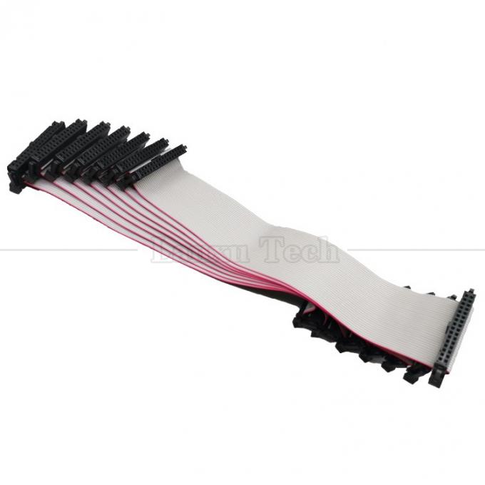 IDC 2.54mm コネクタ 8 10 12 14 16 18 20 30 40 50 60 PIN 1.27mm ピッチグレーフラットリボンケーブル 9