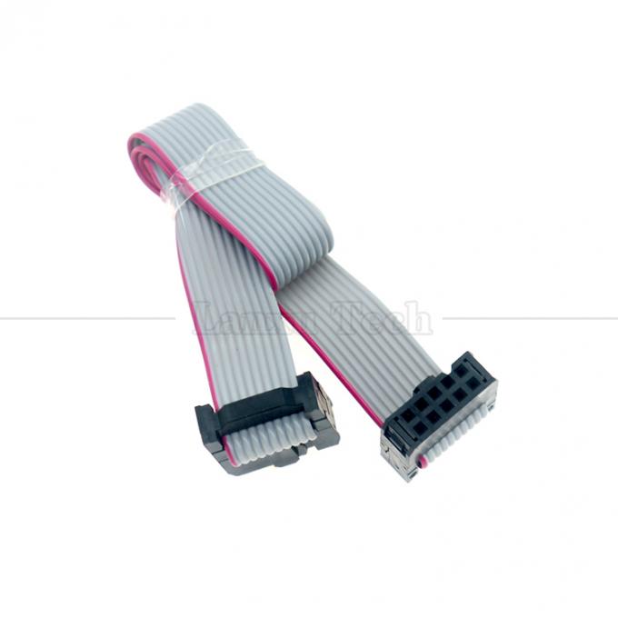 女性から女性へ 10 PIN 1.27mm ピッチ IDC 2.54mm コネクタ GPIO グレー フラットリボンワイヤケーブル ハードドライブ CD ラスベリー Pi 3