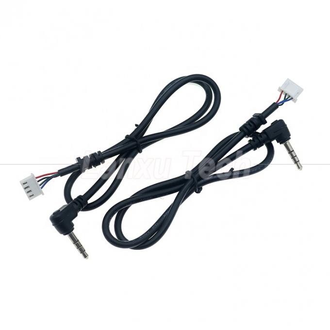 OEM オーダーメイド 90 度角度 4 極 3.5mm TRRS オーディオステレオ ジャック JST XH PH SH VH MX 接続ケーブル 0