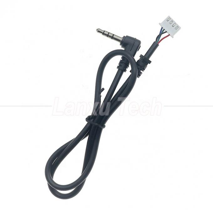 OEM オーダーメイド 90 度角度 4 極 3.5mm TRRS オーディオステレオ ジャック JST XH PH SH VH MX 接続ケーブル 1
