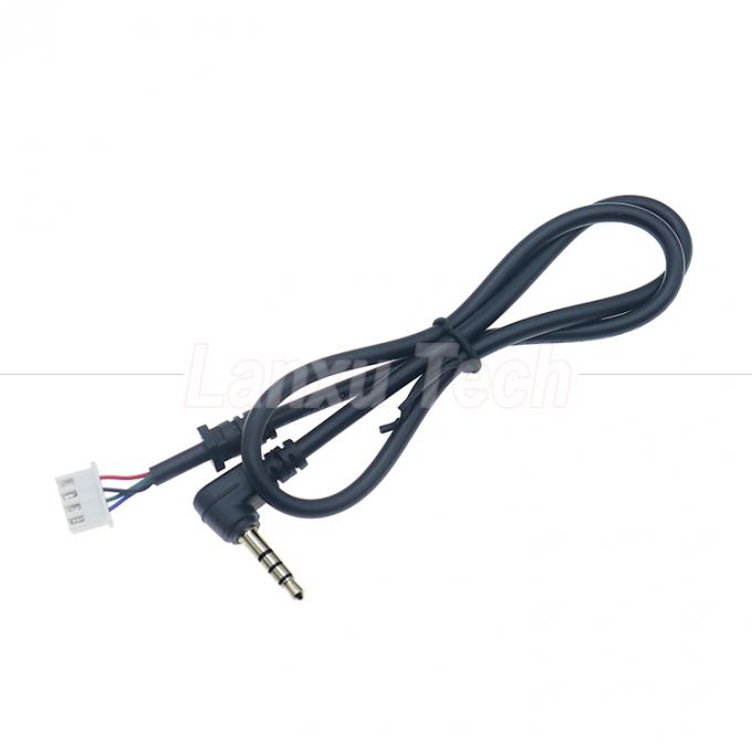 OEM オーダーメイド 90 度角度 4 極 3.5mm TRRS オーディオステレオ ジャック JST XH PH SH VH MX 接続ケーブル 3