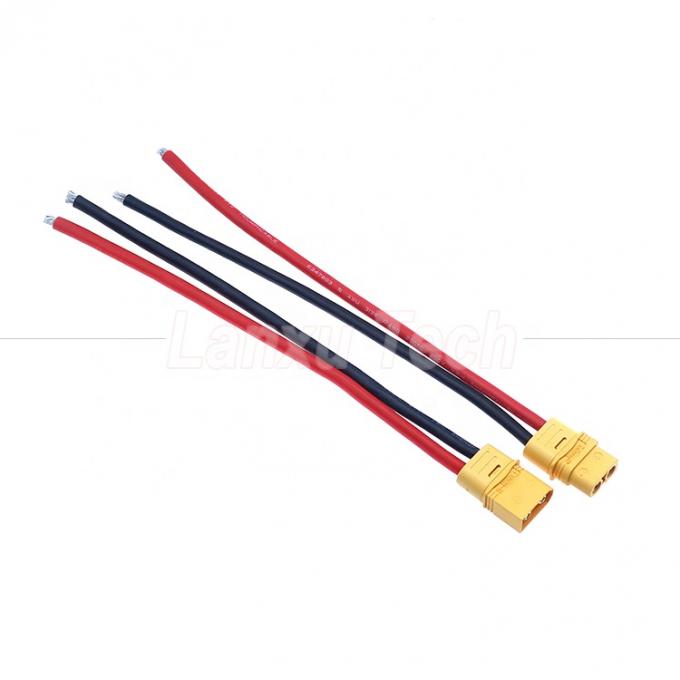12AWG 16AWG 100mm 150mm 200mm XT30U XT60 XT60H XT90 コンネクタ 男性 女性から裸のワイヤーへ 2