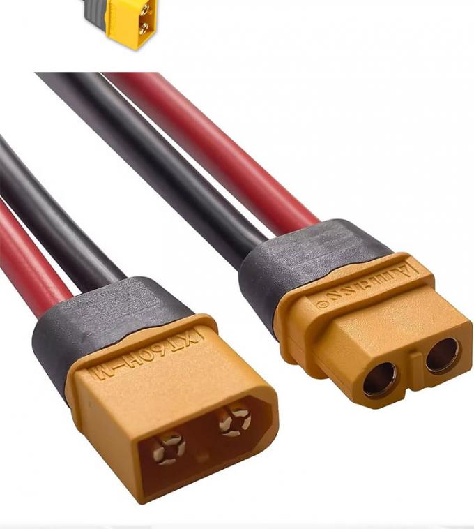 10AWG 12AWG 男性から女性へ XT60 XT60H コンネクタ 拡張アダプタケーブル RC電池発電所太陽光パネル 1