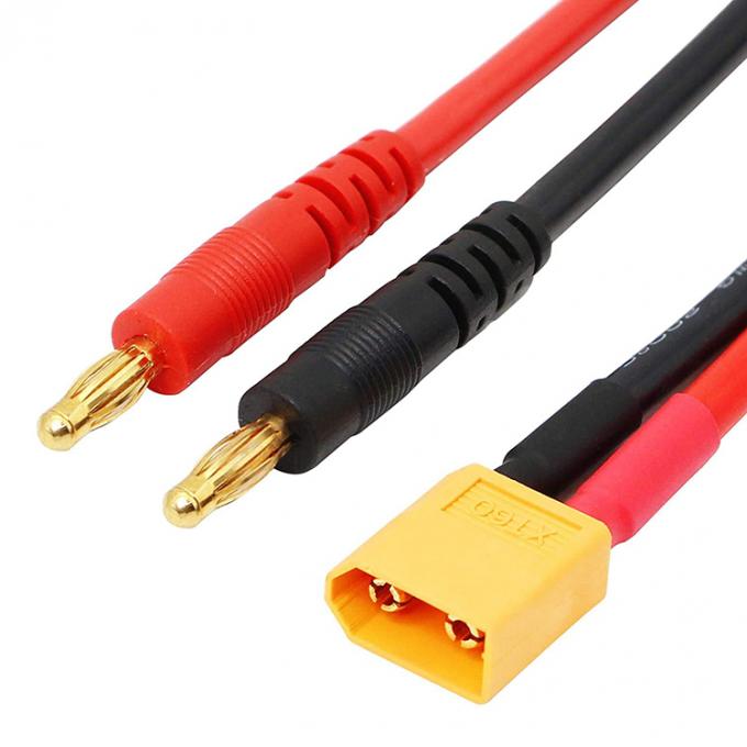 14AWG XT60 男性 4mm バナナコネクタケーブルへのプラグ RC Lipo バッテリー充電 FPV ドローン 2