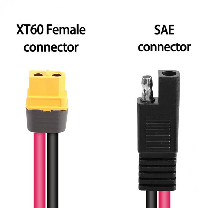 12AWG SAE から XT60 接続器 アダプタ 拡張ケーブル 太陽光発電所 リポ電池 2