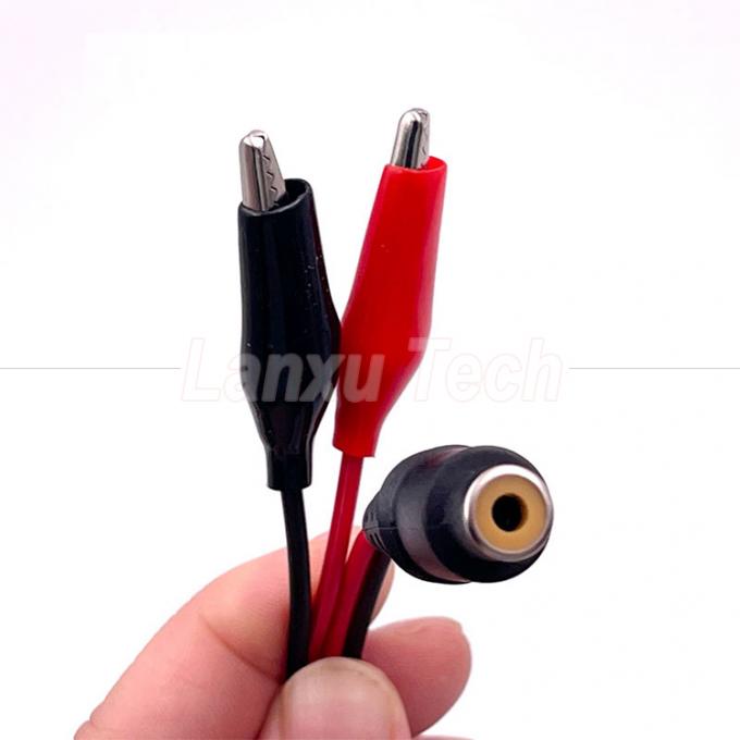 RCA 女性AVからアリガタークリップスピーカー用ケーブル 3