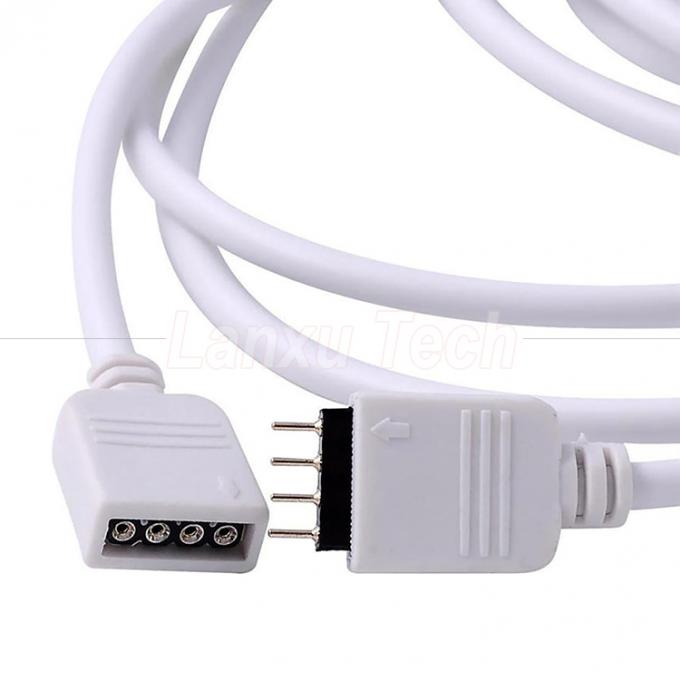 女性から女性へ 4ピンRGBプラグ接続延長ケーブル 5050 3528 2835 LEDストライプライト 4