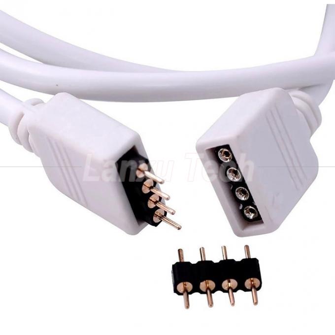 女性から女性へ 4ピンRGBプラグ接続延長ケーブル 5050 3528 2835 LEDストライプライト 5