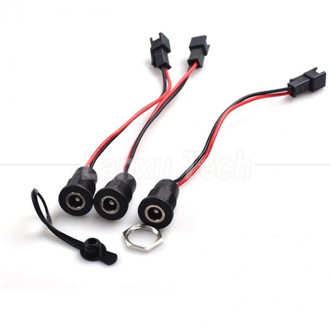 DC 022 5.5x2.1mm 5.5x2.5mm 女性ソケットスレッドマウント JST SM 2ピン接続ケーブル 5