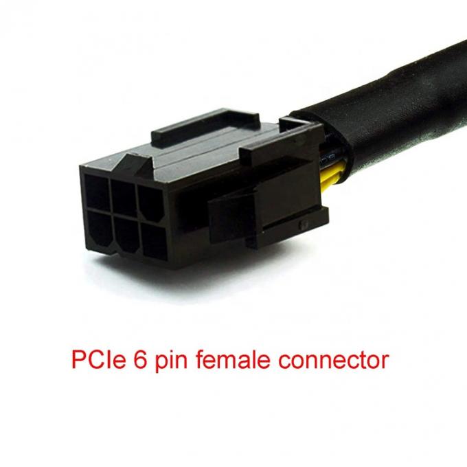GPU 6 PIN 女性から2つ 8 PIN 男性 18AWG PCI エクスプレス マザーボード電源アダプター PCIe リザー 3.0拡張ケーブル 3