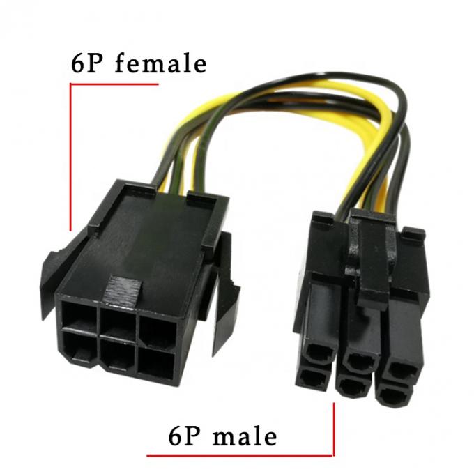 PCI-E 6ピンから6ピン 男性から女性GPU ATXビデオグラフィックカード PCIE PCI エクスプレス電源ケーブル 3