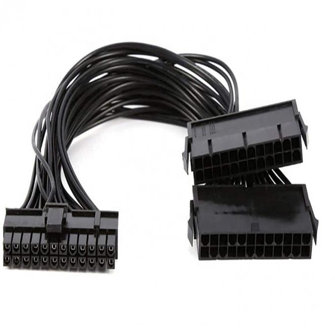 PSU 24 PIN 女性からダブル 20 4 24 PIN 男性 ATX マイニング マザーボード拡張ケーブル 1