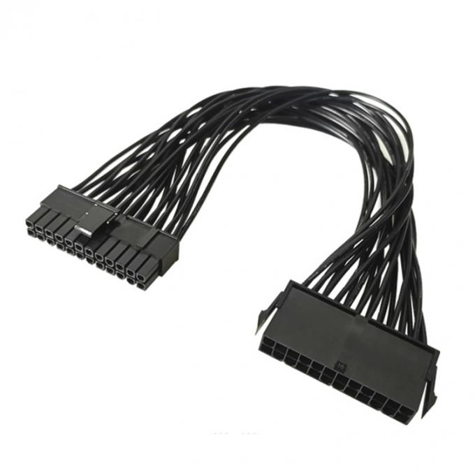 男性から女性 PSU 24pin ATX 電源拡張ケーブル パソコンマザーボード 0
