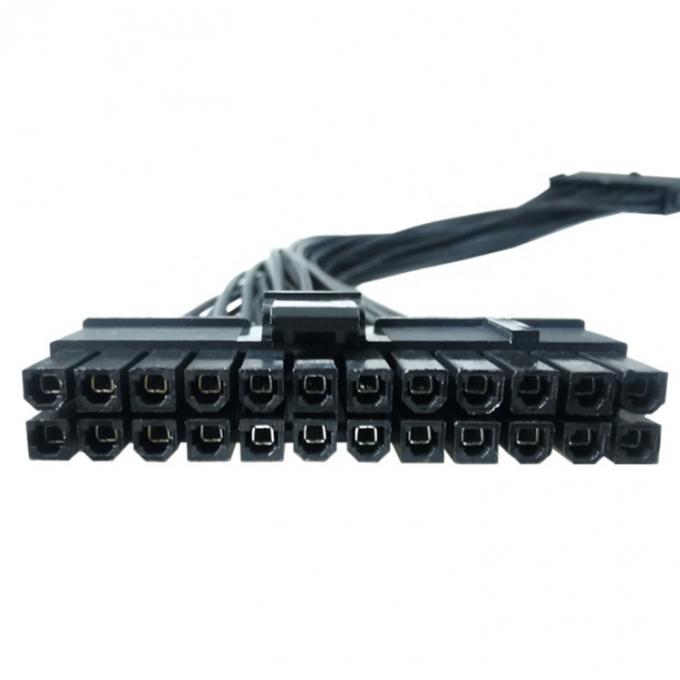 男性から女性 PSU 24pin ATX 電源拡張ケーブル パソコンマザーボード 1