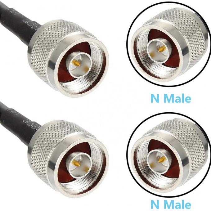 GPS Wifi RF ラジオアンテナ用のカスタム低損失 N 男性プラグからN 男性 TNCコネクタ RF同軸ケーブル 1