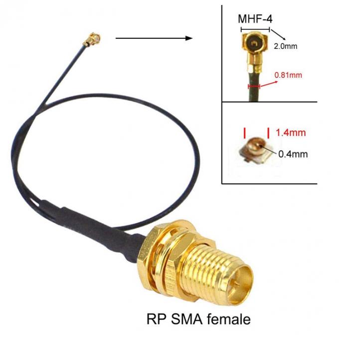 UFL から SMA M.2 NGFF IPX IPEX MHF4 から RP SMA 女性 RF 豚尾 WiFi アンテナ拡張ケーブル 2