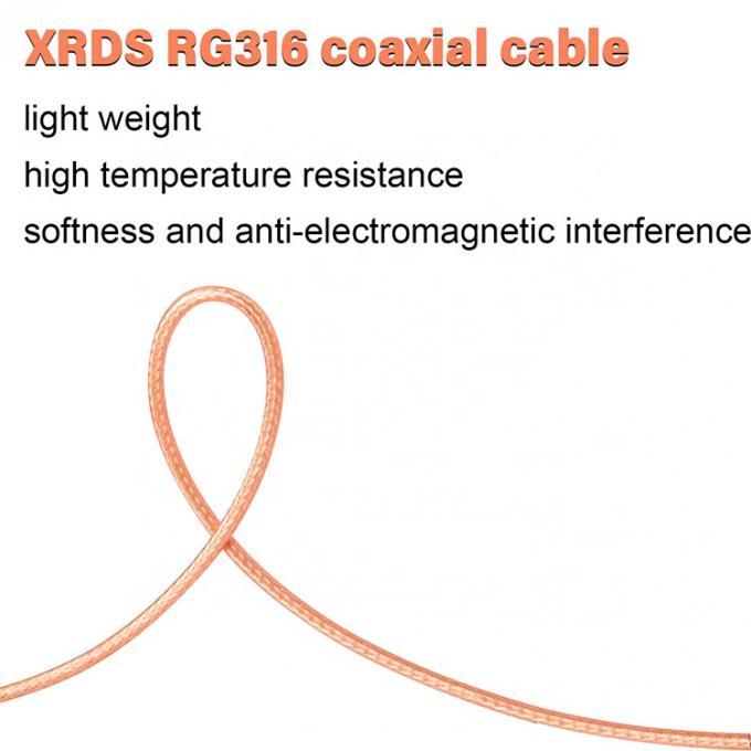 RG316 同軸 RF SMA 男性からSMA 女性ジャンパーコネクタ アンテナ拡張子拡張ケーブル Wifi ハムラジオ GPS 3