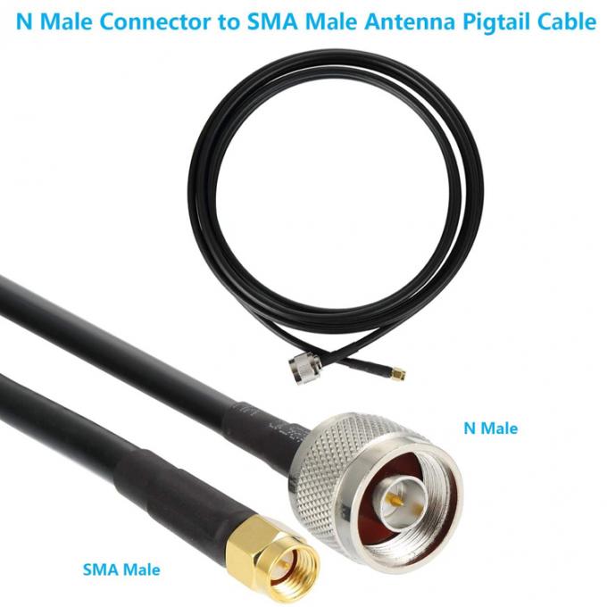 カスタムアンテナ SMA 男性からN型Pigtail RF同軸拡張ケーブル GPSWiFiアンテナ 4