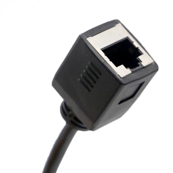 DB9 女性 RS232 シリアルから RJ45 女性ソケットケーブル 1