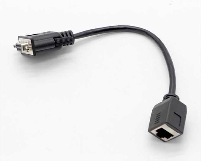 DB9 女性 RS232 シリアルから RJ45 女性ソケットケーブル 3