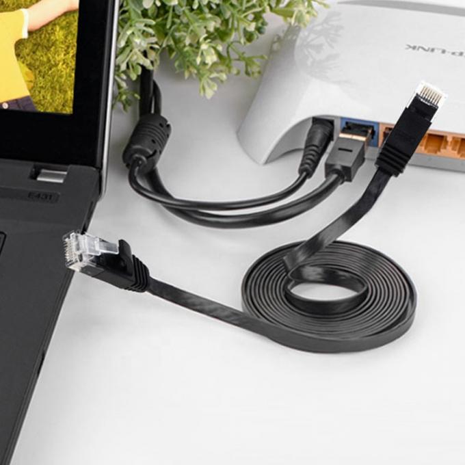 UTP STP インダストリアル Cat5 Cat5e Cat6 Cat7 Cat8 フラット RJ45 パッチコード ネットワーク LAN イーサネット拡張ケーブル 5