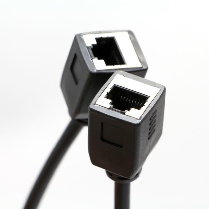カスタマイズ 1M 2M 3M Cat5 RJ45 8P8C 女性ソケットからRJ45 女性ソケット LAN イーサネットネットワークケーブル 0