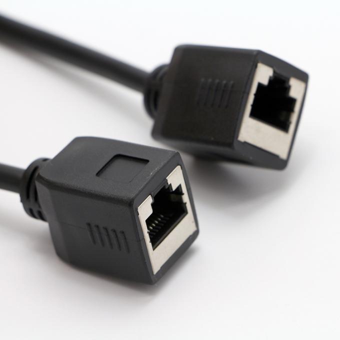 カスタマイズ 1M 2M 3M Cat5 RJ45 8P8C 女性ソケットからRJ45 女性ソケット LAN イーサネットネットワークケーブル 3